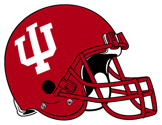 Indiana Hoosiers 1995-2001 Helmet iron on paper